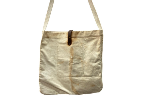 ダブルアールエル RRL SHOULDER BAG ショルダー バッグ イーグル キャンバス 錆加工 かばん 白 バッグ メンズバッグ ショルダーバッグ・メッセンジャーバッグ ロゴ ホワイト 104B-89