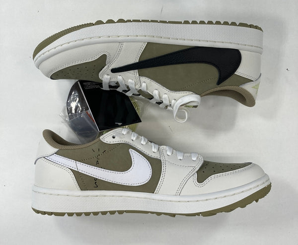 ジョーダン JORDAN Travis Scott Nike Air Jordan 1 Low Golf NRG Neutral Olive トラヴィススコット ナイキ エアジョーダン1 ロー ゴルフ NRG ニュートラルオリーブ FZ3124-200 メンズ靴 スニーカー ホワイト 27cm 101sh-1890