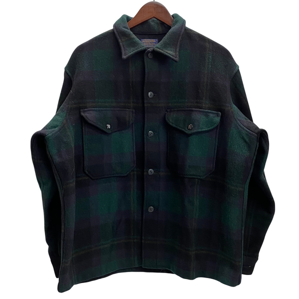【曜日割引対象外】 ペンドルトン PENDLETON 60's バッファローチェック ウールジャケット ジャケット グリーン Lサイズ 201MT-4417 VB