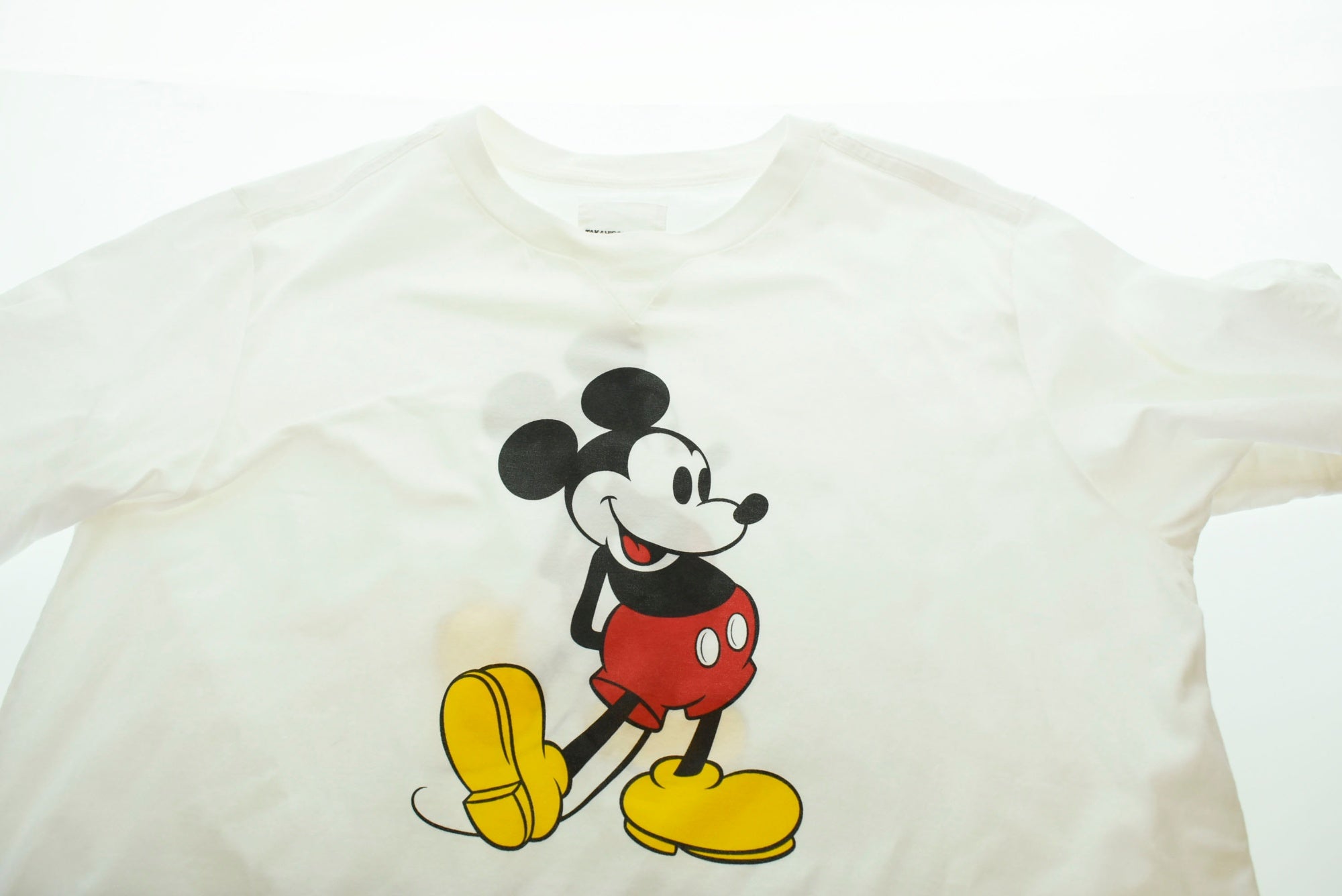 タカヒロ ミヤシタ ザ ソロイスト TAKAHIROMIYASHITA The Soloist. Mickey Mouse crewneck S/S  tee 20SS ミッキー マウス クルーネック 48 Tシャツ ホワイト Lサイズ 103MT-893 | 古着通販のドンドンサガール