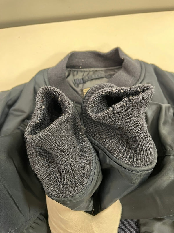 アビレックス AVIREX B-15C フライトジャケット ミリタリージャケット USA製 紺 618279 36 ジャケット ネイビー 101MT-5429