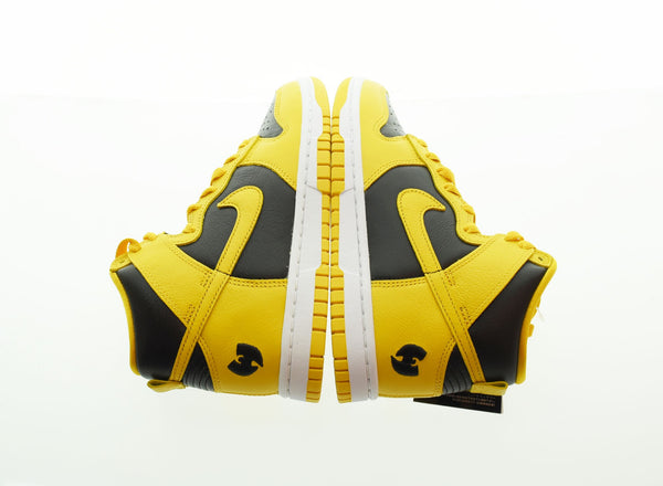 ナイキ NIKE DUNK HIGH RETRO PRM×Wu Tang Clan Black and Pollen ナイキ ダンク ハイ レトロ PRM ウータンクラン HJ4320-001 レディース靴 スニーカー イエロー 23cm 103S-843