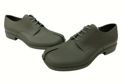 メゾンマルジェラ Maison Margiela TABI RAIN SHOES 足袋 レイン シューズ レースアップ リサイクルラバー 緑 S57WQ0168 メンズ靴 レインシューズ・長靴 カーキ 42 104-shoes628