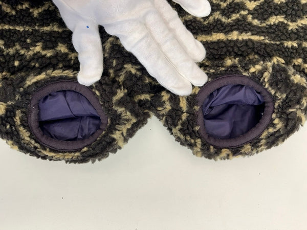 パタゴニア PATAGONIA 90s 95年製 Vintage ヴィンテージ USA製 マリ柄 コンドル リバーシブル グリセードジャケット フリース ボア プルオーバー 29361 XL ジャケット ネイビー LLサイズ 101MT-4739