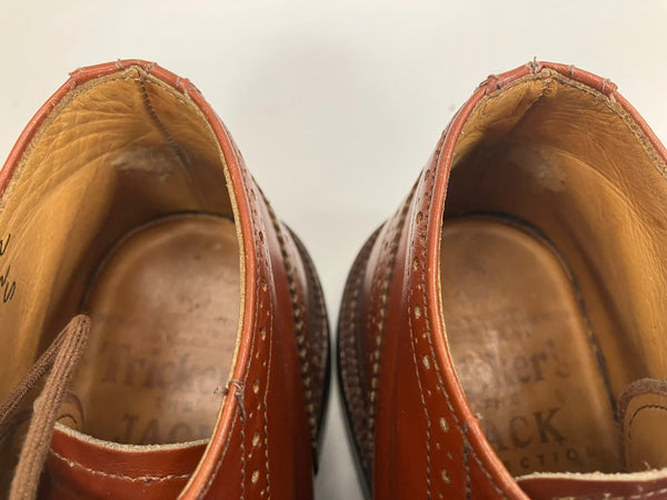 トリッカーズ Trickers THE JACK COLLECTION GHILLIE BOOTS ギリーブーツ ウィングチップ フルブローグ カントリー MADE IN ENGLAND イングランド製 英国製 6012 メンズ靴 ブーツ カントリー ブラウン UK7 101sh-2214