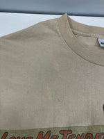 ヴィンテージ vintage 90's 90年代 Murina Elvis Presley エルヴィス プレスリー LOVE ME TENDER MADE IN USA アメリカ製 XL Tシャツ ベージュ LLサイズ 101MT-3921