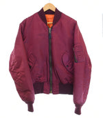 コリンス CORINTH 80's - 90's MA-1  CORINTH MFG.CO ボルドー MADE IN USA フライト ジャケット Flight Jacket  MA-1-1500 ジャケット ワインレッド Mサイズ 103MT-3447
