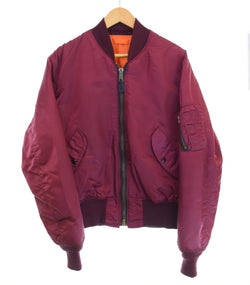 コリンス CORINTH 80's - 90's MA-1  CORINTH MFG.CO ボルドー MADE IN USA フライト ジャケット Flight Jacket  MA-1-1500 ジャケット ワインレッド Mサイズ 103MT-3447