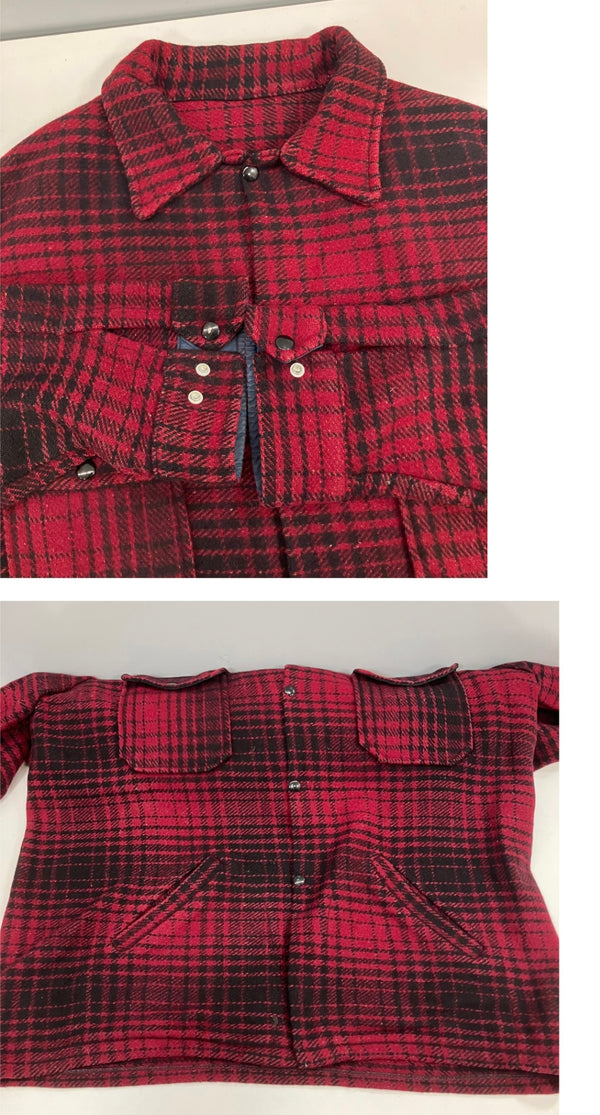 ヴィンテージ vintage 50's 50年代 Skyline マッキーノ クルーザー ジャケット オンブレ シャドーチェック ハンティング ジャケット レッド 101MT-5030