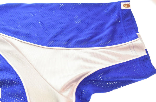 アベイシングエイプ A BATHING APE ソリッドカモジャカードマルチフットボールジャージ 001CSL301312M Tシャツ ブルー Mサイズ 103MT-2994