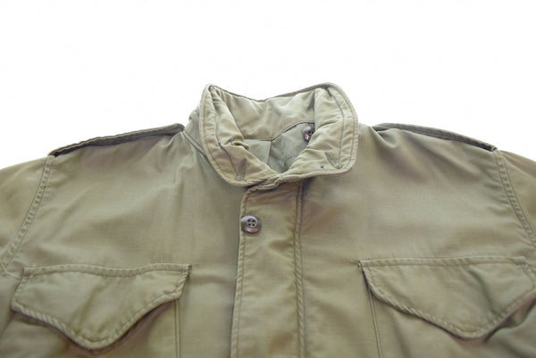 ミリタリー Military 70s アメリカ軍 M-65 フィールドジャケット ALPHA社製 70's USARMY SCOVILLジッパー  100-70-C-0606 M-R ジャケット カーキ 103MT-2930
