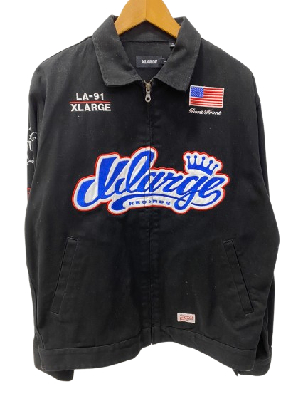 エクストララージ XLARGE RECORDS WORK JACKET 101231021002 ジャケット ブラック Lサイズ 201MT-2868