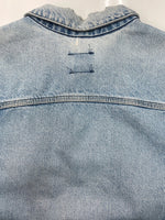 カーハート Carhartt DENIM TRUCKER JACKET デニム トラッカー ジャケット Gジャン ダメージ USA製 アウター インディゴ 青 ジャケット ロゴ ブルー 2XLサイズ 104MT-2167