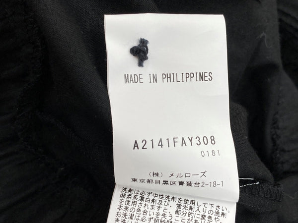 ピンクハウス PINKHOUSE 24SS ストライプ使い ノースリーブ フリル ドレス DRESS レース 刺繍 リボン ピコフリル ロリータ ゴシック パンク BLACK 黒 A2141FAY308 ワンピース 花・植物 ブラック 104LT-204