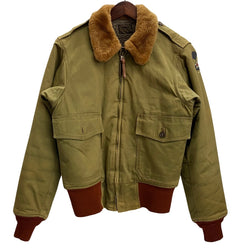 【曜日割引対象外】 バズリクソンズ BUZZ RICKSON'S Type B-10 赤リブ BR14502 ジャケット カーキ 36サイズ 201MT-3822 VB