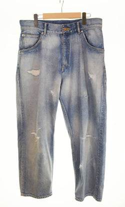 アンセルム ANCELLM  SELVEDGE TAPERED 5P DENIM PANTS デニムパンツ 青 デニム ブルー 3 103MB-382