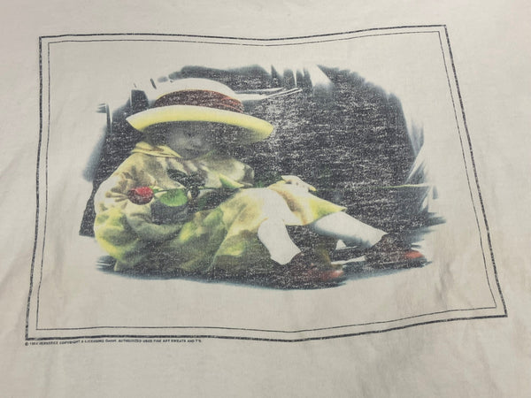 ヴィンテージ vintage 90's 90年代 FRUIT OF THE LOOM Kim Anderson キムアンダーソン 写真家 アートT シングルステッチ XL Tシャツ ホワイト LLサイズ 101MT-4335