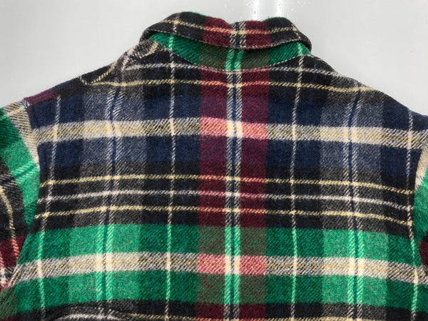 ラルフローレン RalphLauren 90s 90年代 ウール ハンティングジャケット コート アウター 猫目ボタン ジャケット チェック マルチカラー 104MT-2236