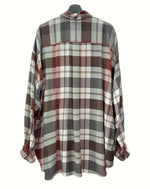 グラフペーパー Graphpaper Viscose Check Oversized B.D. Shirt ヴィスコース チェック オーバーサイズ シャツ 長袖 GM223-50197 長袖シャツ チェック マルチカラー フリーサイズ 104MT-947