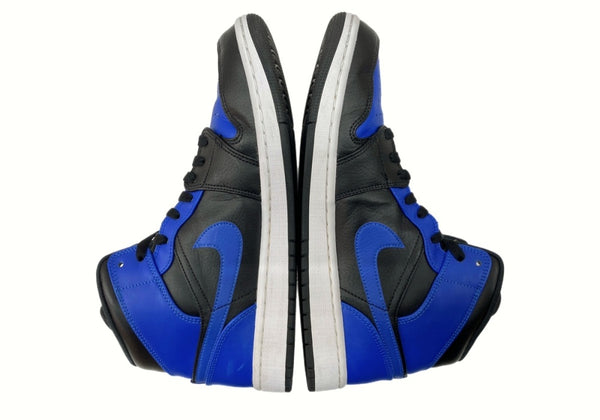 ナイキ NIKE 20年製 AIR JORDAN 1 MID HYPER ROYAL エア ジョーダン ミッド ハイパー ロイヤル AJ1 青 黒 554724-077 メンズ靴 スニーカー ブルー 28cm 104S-652