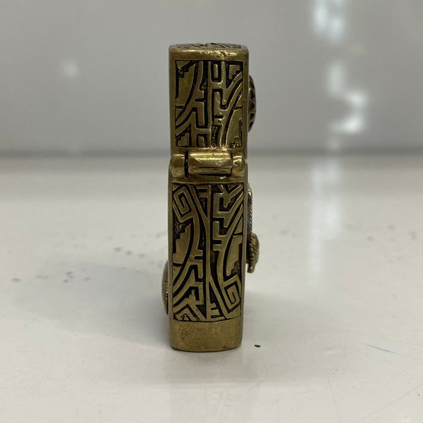 【曜日割引対象外】 【中古】グッドバイブレーション good vibrations 真鍮 シルバー925 ホースシュー オイルライター ZIPPO メンズジュエリー・アクセサリー その他 ゴールド 201goods-749 VB