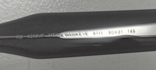 【中古】レイバン Ray-Ban メガ ホークアイ MEGA HAWKEYE RB0298VF 眼鏡・サングラス サングラス 透明 201goods-526