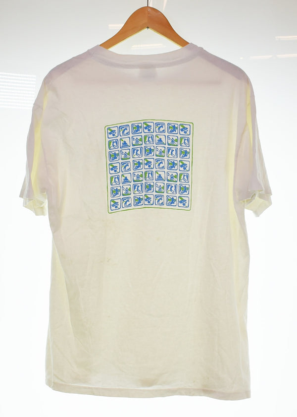 エルエルビーン L.L.Bean 80's Hanes USA製 Tシャツ  ヘインズ vintage 両面プリント シングルステッチ Tシャツ ホワイト LLサイズ 103MT-3035