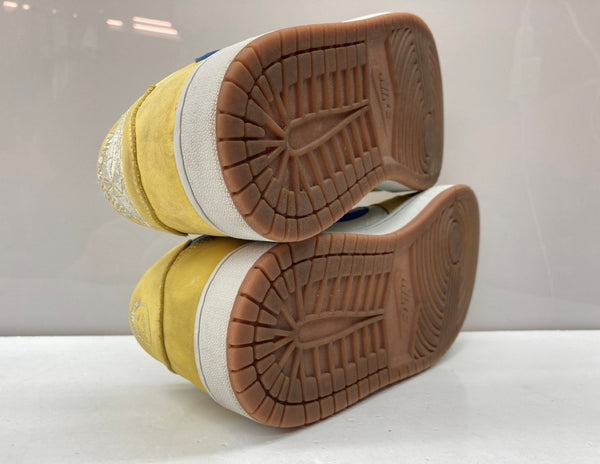 ナイキ NIKE 24年製 × TRAVIS SCOTT トラヴィス スコット WMNS AIR JORDAN 1 LOW OG CANARY エア ジョーダン ロー カナリー 白 黄 青 DZ4137-700 メンズ靴 スニーカー イエロー 28.5cm 104S-787