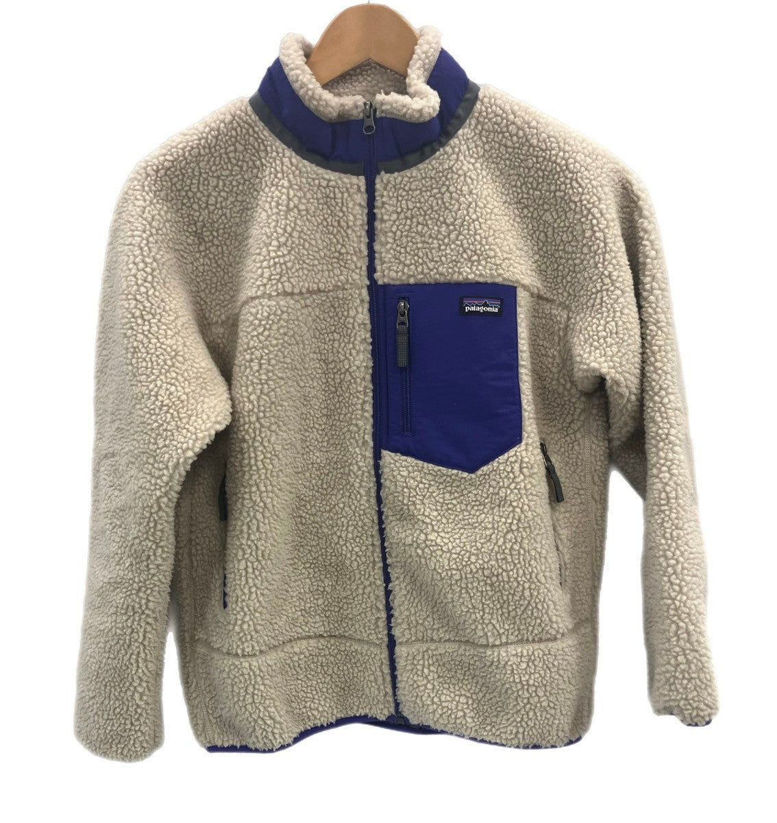 patagonia #レトロXフリース ボア ベージュ/青 (Patagonia パタゴニア patagonia #レトロXフリース ボア ベージュ/青 (Patagonia パタゴニア