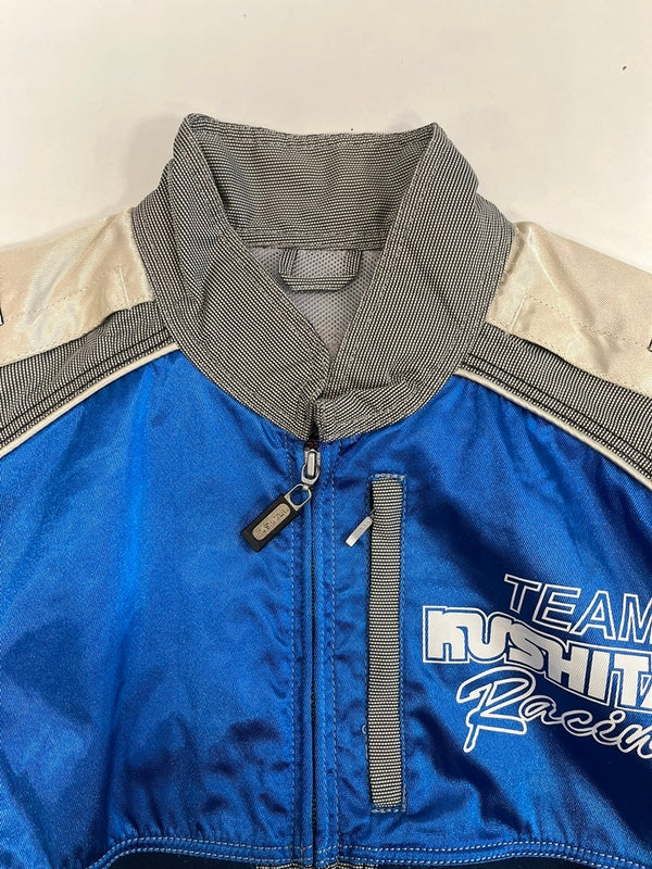 クシタニ KUSHITANI バイカージャケット レージングジャケット 青 ジャケット ブルー Lサイズ 101MT-5224