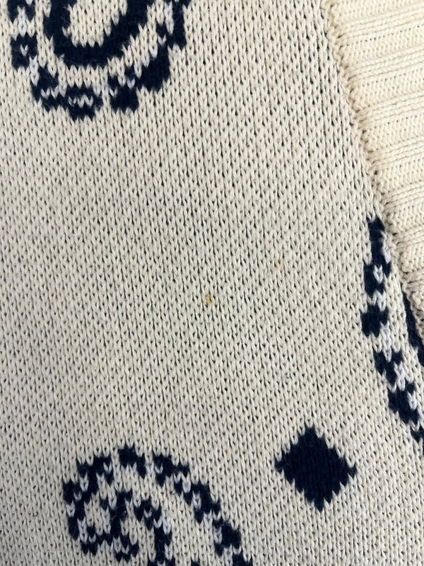 ホワイトランド WHITELAND BLACKBURN ペイズリービッグカーディガン 白 20A-KNL349-WL カーディガン ホワイト フリーサイズ 101MT-4367