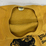 【曜日割引対象外】 ヴィンテージ vintage ARTEX 60's 70's フロッキープリント 半袖スウェット スウェット イエロー Lサイズ 201MT-4789 VB