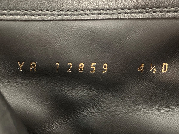 サルヴァトーレフェラガモ Salvatore Ferragamo ショートブーツ ポインテッドトゥ ブロックヒール サイドジップ レザー MADE IN ITALY イタリア製 BLACK 黒 YR 12859 レディース靴 ブーツ その他 ブラック SIZE 4 1/2 104S-918