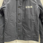 【曜日割引対象外】 アヴィレックス AVIREX N-1 DECK JACKET ステンシル ジャケット ネイビー Mサイズ 201MT-4517 VB