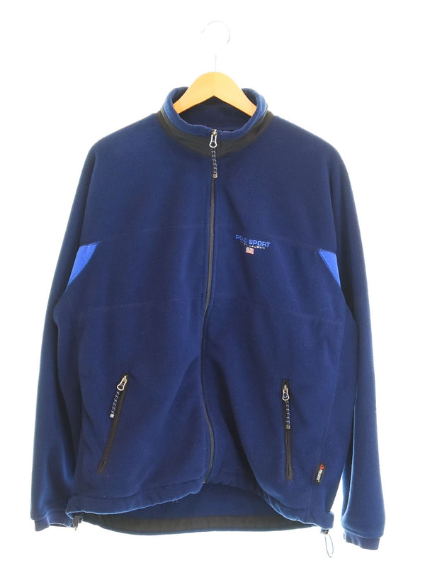 ラルフローレン RalphLauren 90s 90's POLO SPORT POLARTEC フリースジャケット JR-RS-IA-0501 ジャケット ネイビー Lサイズ 103MT-2535