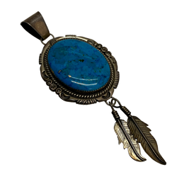 【曜日割引対象外】 【中古】インディアンジュエリー INDIAN JEWELRY NAJAVO Sterling Silver CM刻印 ターコイズ メンズジュエリー・アクセサリー ペンダントトップ シルバー 201goods-600 VB