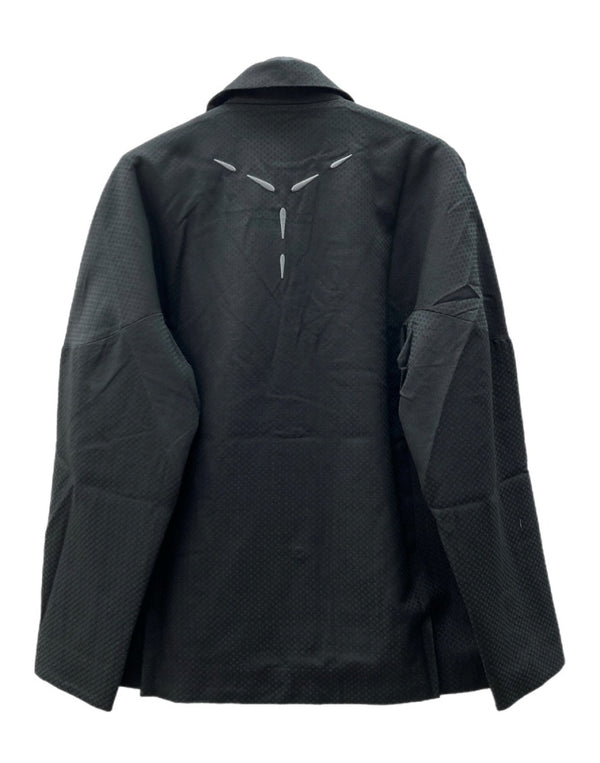 キココスタディノフ KIKO KOSTADINOV 20AW KLEES DOUBLE LAPEL BLAZER ダブル ラペル ブレザー TULCEA テーラード アウター 黒 サイズ 44 ジャケット 総柄 ブラック 104MT-2112