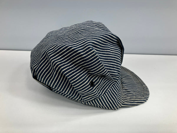 リー Lee 50's 50年代  エンジニアキャップ  ワークキャップ  ユニオンチケット ヒッコリー Vintage ヴィンテージ 帽子 メンズ帽子 キャップ ブルー 101hat-131