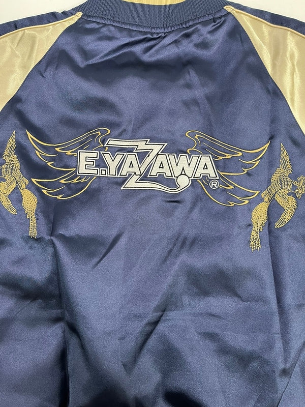 サントリー SUNTORY ×E.YAZAWA コラボ スカジャン サントリープレミアムモルツ 紺 刺繍ロゴ ジャケット ネイビー 101MT-5285