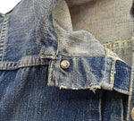 リーバイス Levi's 506xx 1st 30年代 30s 1937 戦前 片面タブ 革パッチ VINTAGE DENIME JACKET ファースト ヴィンテージ デニム オリジナル リベット刻印Co 小文字o ジャケット ブルー 103MT-2183