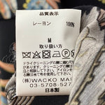 ワコマリア WACKO MARIA 18SS アロハシャツ JAMAICA FLOWERS 半袖シャツ ブラック Mサイズ 201MT-3350
