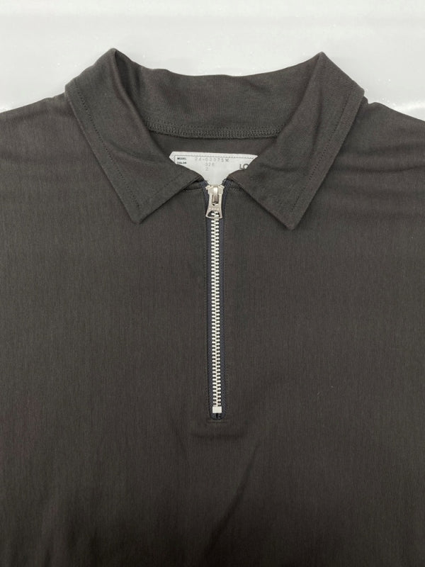 サカイ sacai 24SS Cotton Jersey Pullover ハーフジップ プルオーバー ポロシャツ 半袖 灰 24-03375M サイズ 2 半袖ポロシャツ 無地 グレー 104MT-2088