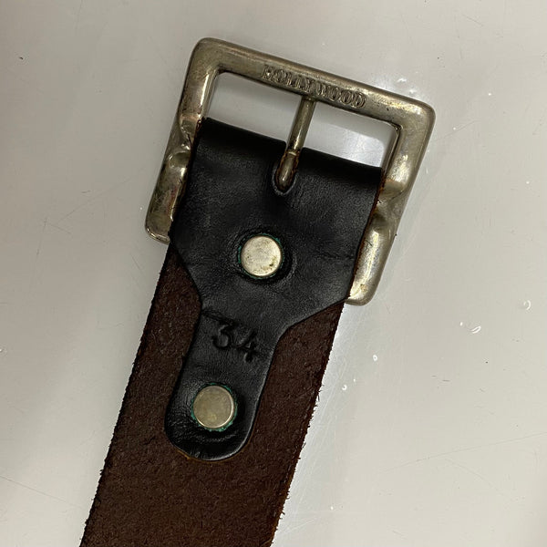 【曜日割引対象外】 【中古】エイチティーシー HTC エンドスタッズ USA製 サイズ34 ベルト・サスペンダー メンズベルト ブラック 201goods-706 VB