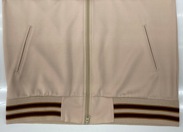 ステュディオ・ダ・ルチザン STUDIO D'ARTISAN TRUCK JACKET DIRTY JEANS トラック ジャケット ダブルジップ 刺繍 ジャージ アウター 薄茶 9879 ジャージ ロゴ ベージュ 2XLサイズ 104MT-1961