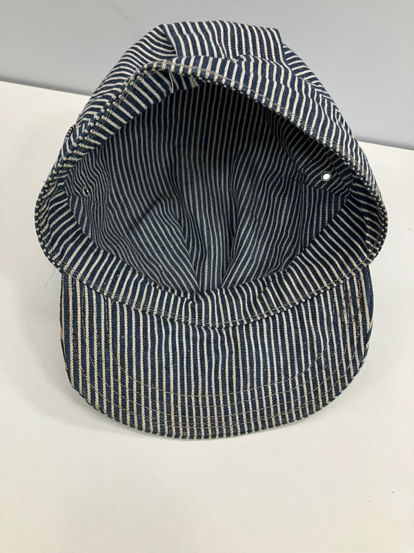 リー Lee 50's 50年代  エンジニアキャップ  ワークキャップ  ユニオンチケット ヒッコリー Vintage ヴィンテージ 帽子 メンズ帽子 キャップ ブルー 101hat-131