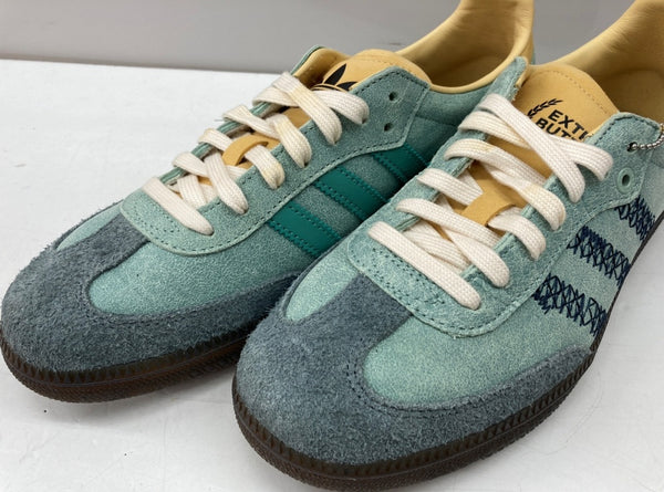 アディダス adidas 23年製 × EXTRA BUTTER エクストラ バター SAMBA CONSORTIUM CUP サンバ コンソーシアム カップ 黄 青 IE0174 メンズ靴 スニーカー ブルー 28cm 104S-718