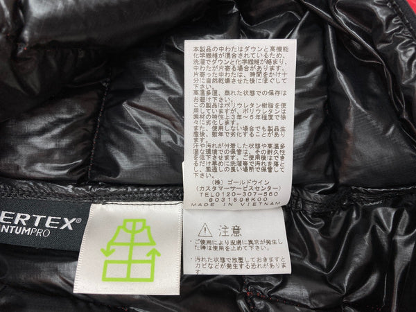 ザノースフェイス THE NORTH FACE サンダーフーディ Thunder Hoodie ダウン ライトダウン アウトドア PERTEX パーテックス 赤 NY81811 ジャケット ロゴ レッド Mサイズ 104MT-2095