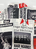 ワコマリア WACKO MARIA OPENCOLOR SHIRT オープンカラー シャツ RAGE AGAINST THE MACHINE ハワイアン アロハ 開襟 半袖 白 ホワイト 半袖シャツ 総柄 マルチカラー Mサイズ 104MT-2329