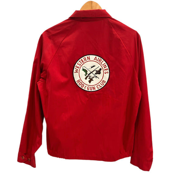 ヴィンテージ vintage 60’s～ 60年代 SPORTSMASTER スイングトップ ブルゾン ワッペン TALON ZIP タロンジップ ジャケット レッド Mサイズ 101MT-4131
