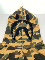 アベイシングエイプ A BATHING APE パーカー プルオーバー フーディ フロントジッパー ダブルジップ シャーク ワッペン カモ柄 マルチカラー 001ZPE701020X 2XL パーカ カモフラージュ・迷彩 カーキ 104MT-342